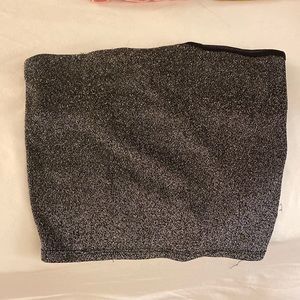 silver sparkle urban tube top